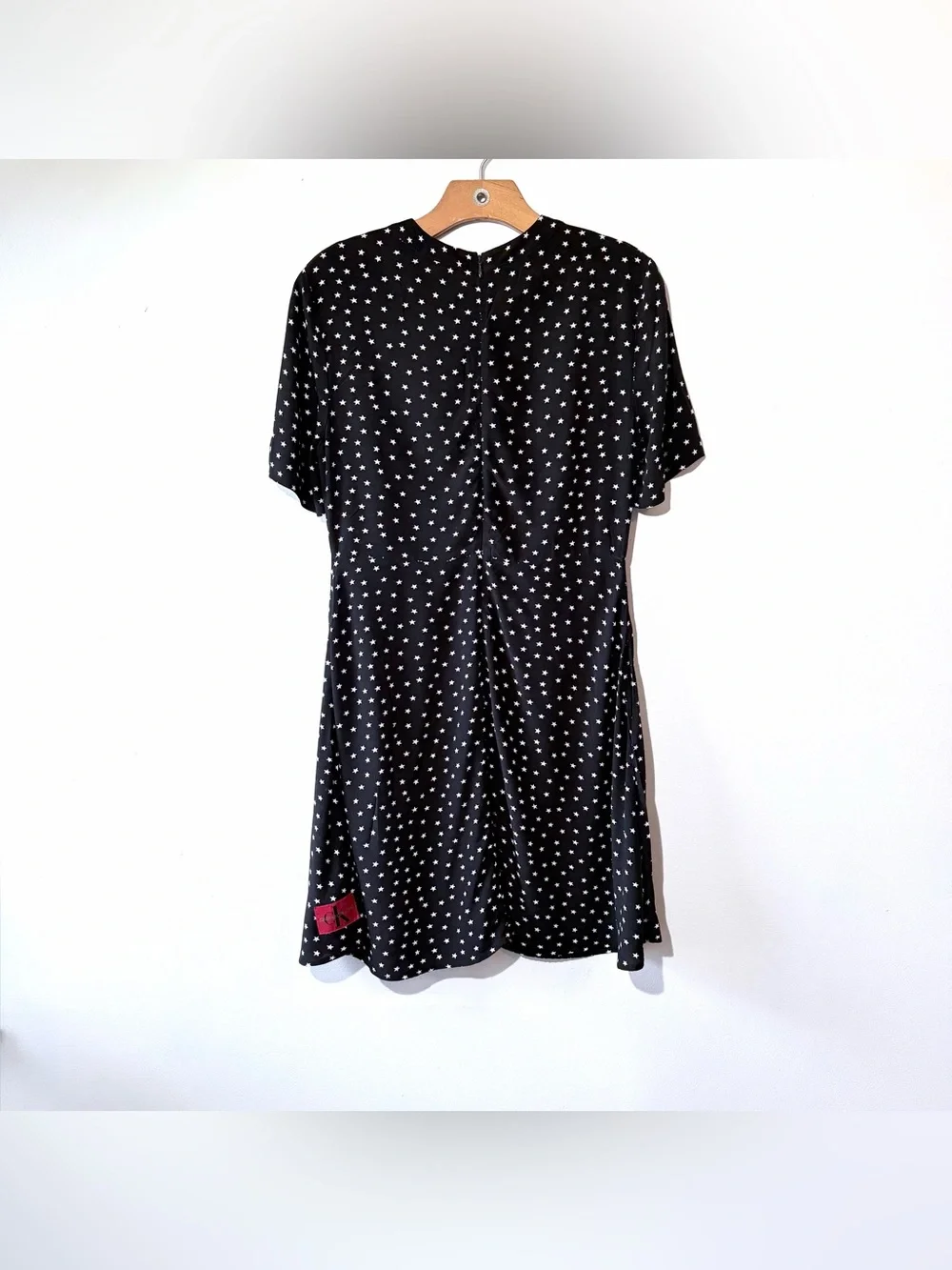 Calvin Klein Black Star-Print Dress size XS